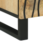 Gabinete 60x33.5x75 cm de Madera Maciza de Mango y Madera Ingenierizada de , Almacenamiento para CD y DVD - Ref: Foro24-40179...