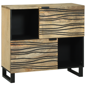 Mueble de Almacenamiento 80x33.5x75 cm Madera Sólida de Mango de , Almacenamiento para CD y DVD - Ref: Foro24-4017963, Precio...