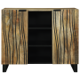 Aparador 90x33.5x75 cm de Madera Maciza de Mango de , Almacenamiento para CD y DVD - Ref: Foro24-4017964, Precio: 165,21 €, D...