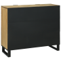 Aparador 90x33.5x75 cm de Madera Maciza de Mango de , Almacenamiento para CD y DVD - Ref: Foro24-4017964, Precio: 165,21 €, D...
