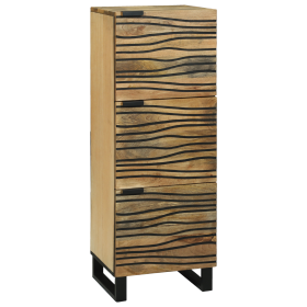 Highboard 40x33.5x110 cm de Madera Maciza de Mango de , Almacenamiento para CD y DVD - Ref: Foro24-4017965, Precio: 141,18 €