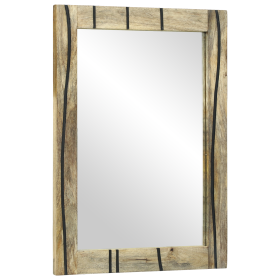 Espejo de baño 50x70x30 cm de madera maciza de mango de , Tocadores de baño - Ref: Foro24-4017967, Precio: 61,01 €, Descuento: %