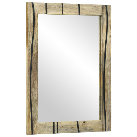 Espejo de baño 50x70x30 cm de madera maciza de mango de , Tocadores de baño - Ref: Foro24-4017967, Precio: 61,01 €, Descuento: %