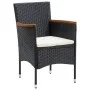 9-piece garden furniture set and black synthetic rattan cushions by vidaXL, Garden sets - Ref: Foro24-3095002, Price: 670,95 ...
