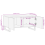 Mesa de Café 80x50x40 cm de Madera Maciza y Madera Compensada de , Mesas de centro - Ref: Foro24-4018013, Precio: 132,93 €