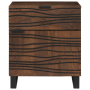 Armario de Noche 50x33x60 cm Madera Maciza Nogal de , Mesitas de noche - Ref: Foro24-4018016, Precio: 98,35 €