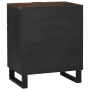 Armario de Noche 50x33x60 cm Madera Maciza Nogal de , Mesitas de noche - Ref: Foro24-4018016, Precio: 98,35 €