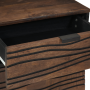 Armario de Noche 50x33x60 cm Madera Maciza Nogal de , Mesitas de noche - Ref: Foro24-4018016, Precio: 98,35 €