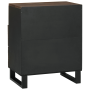 Armario de Noche 50x33x60 cm Madera Maciza de Mango y Madera Compensada de , Mesitas de noche - Ref: Foro24-4018017, Precio: ...
