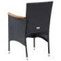 9-teiliges Gartenmöbel-Set und schwarze synthetische Rattankissen von vidaXL, Gartensets - Ref: Foro24-3095002, Preis: 669,15...