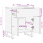 Cabinet de Noche 50x33x60 cm de Madera Sólida de Mango | Foro24.es | Tu tienda online para hogar, jardín y más Foro24.es
