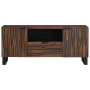 Gabinete para TV 105x33.5x46 cm de Madera Maciza de Nogal de , Almacenamiento para CD y DVD - Ref: Foro24-4018022, Precio: 14...