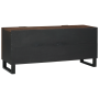 Gabinete para TV 105x33.5x46 cm de Madera Maciza de Nogal de , Almacenamiento para CD y DVD - Ref: Foro24-4018022, Precio: 14...