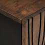 Gabinete para TV 105x33.5x46 cm de Madera Maciza de Nogal de , Almacenamiento para CD y DVD - Ref: Foro24-4018022, Precio: 14...