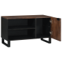 Gabinete de TV 80x31.5x46 cm de Madera Maciza de Mangó y Madera Ingenerada de , Almacenamiento para CD y DVD - Ref: Foro24-40...