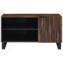 Gabinete de TV 80x31.5x46 cm de Madera Maciza de Mangó y Madera Ingenerada de , Almacenamiento para CD y DVD - Ref: Foro24-40...