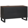 Gabinete de TV 80x31.5x46 cm de Madera Maciza de Mangó y Madera Ingenerada de , Almacenamiento para CD y DVD - Ref: Foro24-40...