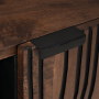 Gabinete de TV 80x31.5x46 cm de Madera Maciza de Mangó y Madera Ingenerada de , Almacenamiento para CD y DVD - Ref: Foro24-40...