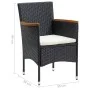 9-teiliges Gartenmöbel-Set und schwarze synthetische Rattankissen von vidaXL, Gartensets - Ref: Foro24-3095002, Preis: 669,15...