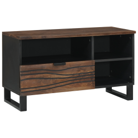 Gabinete de Televisión 80x33.5x46 cm Madera Sólida de Mango y Madera Ingenierizada de , Almacenamiento para CD y DVD - Ref: F...
