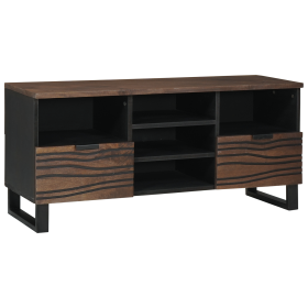 Mueble para TV 100x33.5x46 cm Madera sólida de mango y madera elaborada