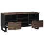 Mueble para TV 100x33.5x46 cm Madera sólida de mango y madera elaborada de , Almacenamiento para CD y DVD - Ref: Foro24-40180...