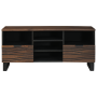 Mueble para TV 100x33.5x46 cm Madera sólida de mango y madera elaborada de , Almacenamiento para CD y DVD - Ref: Foro24-40180...