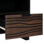 Mueble para TV 100x33.5x46 cm Madera sólida de mango y madera elaborada de , Almacenamiento para CD y DVD - Ref: Foro24-40180...