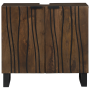 Cabinet de Lavabo Nogal Madera Maciza, Metal Mediano Elegante de , Muebles de baño - Ref: Foro24-4018027, Precio: 108,42 €