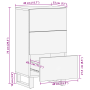 Aparador 40x33.5x75 cm Madera de Mango maciza de , Almacenamiento para CD y DVD - Ref: Foro24-4018031, Precio: 118,02 €
