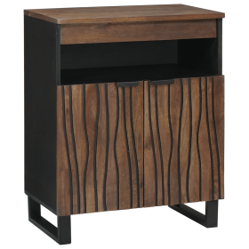 Aparador 60x33.5x75 cm Madera Maciza y Madera Ingenierizada de , Almacenamiento para CD y DVD - Ref: Foro24-4018033, Precio: ...