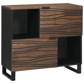 Gabinete 80x33.5x75 cm Madera Maciza Mango de , Almacenamiento para CD y DVD - Ref: Foro24-4018035, Precio: 136,73 €, Descuen...