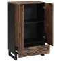 Alto Gabinete 60x33.5x100 cm Madera Sólida de Mango de , Almacenamiento para CD y DVD - Ref: Foro24-4018038, Precio: 169,90 €...