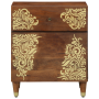 Mesa de Noche Marrón miel Madera maciza 50 x 33 x 60 cm Duradera | Foro24.es | Tu tienda online para hogar, jardín y más Foro24.es