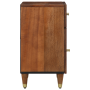 Mesa de Noche Marrón miel Madera maciza 50 x 33 x 60 cm Duradera | Foro24.es | Tu tienda online para hogar, jardín y más Foro24.es