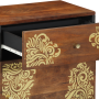 Mesa de Noche Marrón miel Madera maciza 50 x 33 x 60 cm Duradera | Foro24.es | Tu tienda online para hogar, jardín y más Foro24.es