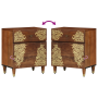 Mesa de Noche Marrón miel Madera maciza 50 x 33 x 60 cm Duradera | Foro24.es | Tu tienda online para hogar, jardín y más Foro24.es