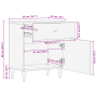 Mesa de Noche Marrón miel Madera maciza 50 x 33 x 60 cm Duradera | Foro24.es | Tu tienda online para hogar, jardín y más Foro24.es