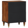 Mesa de Noche Marrón miel con patrones dorados Madera Maciza de Mango | Foro24.es | Tu tienda online para hogar, jardín y más Foro24.es