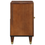 Armario Lavabo Marrón miel con detalles dorados Madera Maciza de , Muebles de baño - Ref: Foro24-4018755, Precio: 87,45 €