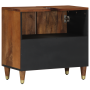 Armario Lavabo Marrón miel con detalles dorados Madera Maciza de , Muebles de baño - Ref: Foro24-4018755, Precio: 87,45 €