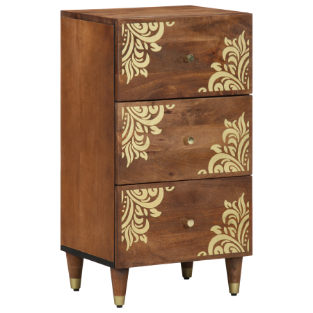 Aparador Marrón miel Madera Maciza 40 x 33 x 75 cm Aparador de , Almacenamiento para CD y DVD - Ref: Foro24-4018759, Precio: ...