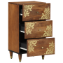 Aparador Marrón miel Madera Maciza 40 x 33 x 75 cm Aparador de , Almacenamiento para CD y DVD - Ref: Foro24-4018759, Precio: ...