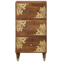 Aparador Marrón miel Madera Maciza 40 x 33 x 75 cm Aparador de , Almacenamiento para CD y DVD - Ref: Foro24-4018759, Precio: ...