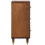 Aparador Marrón miel Madera Maciza 40 x 33 x 75 cm Aparador de , Almacenamiento para CD y DVD - Ref: Foro24-4018759, Precio: ...