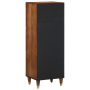 Mueble Alto Color miel con detalles dorados Madera maciza de mango de , Almacenamiento para CD y DVD - Ref: Foro24-4018765, P...