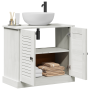 Armario de fregadero "VIGO" con puertas 67.5x34x59 cm Madera maciza de pino de , Tocadores de baño - Ref: Foro24-4019102, Pre...