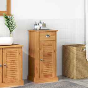 gabinete de baño "VIGO" con Cajón 37x34x80 cm Madera maciza de Pino de , Tocadores de baño - Ref: Foro24-4019105, Precio: 91,...
