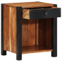 Armario de noche 40x35x50 cm de madera maciza de Acacia de , Mesitas de noche - Ref: Foro24-4019634, Precio: 123,17 €, Descue...