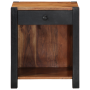 Armario de noche 40x35x50 cm de madera maciza de Acacia de , Mesitas de noche - Ref: Foro24-4019634, Precio: 123,17 €, Descue...